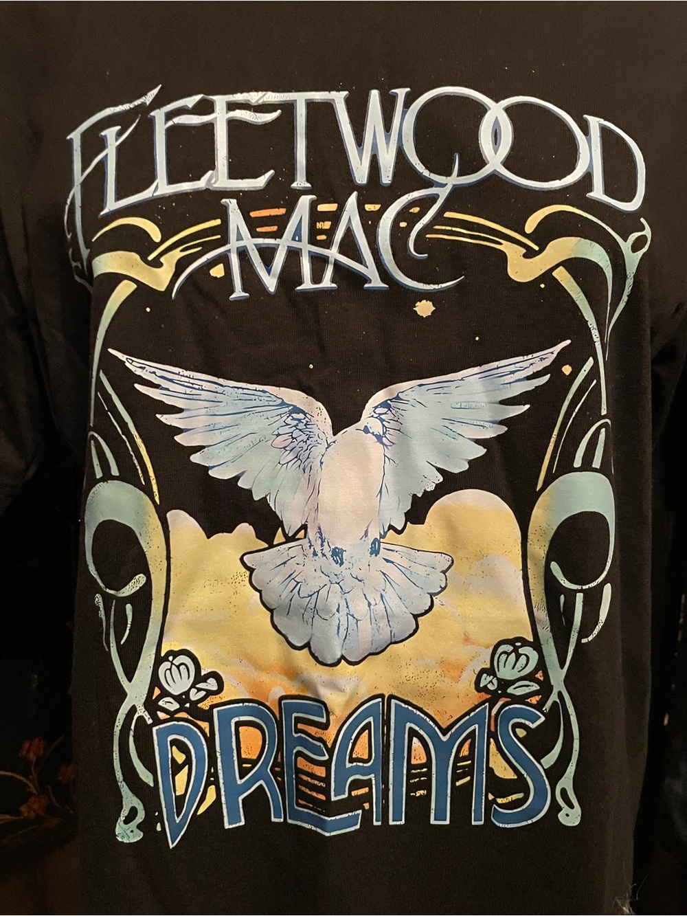New Fleetwood Mac Black Short Sleeve 'Dreams' Graphic Tee